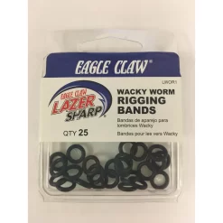 Eagle Claw Wacky Rig O-Rings - 25pk - Black