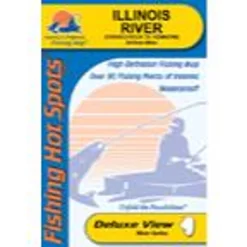 Fishing Hot Spots Illinois River (Starved Rock To Hennepin) Fishing Map
