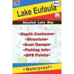 Fishing Hot Spots Lake Eufala Map