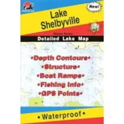 Fishing Hot Spots Lake Shelbyville Map